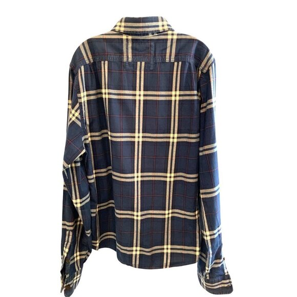 Abercrombie & Fitch mens light fleecy plaid shirt / shacket 46ch 31L - Picture 3 of 6